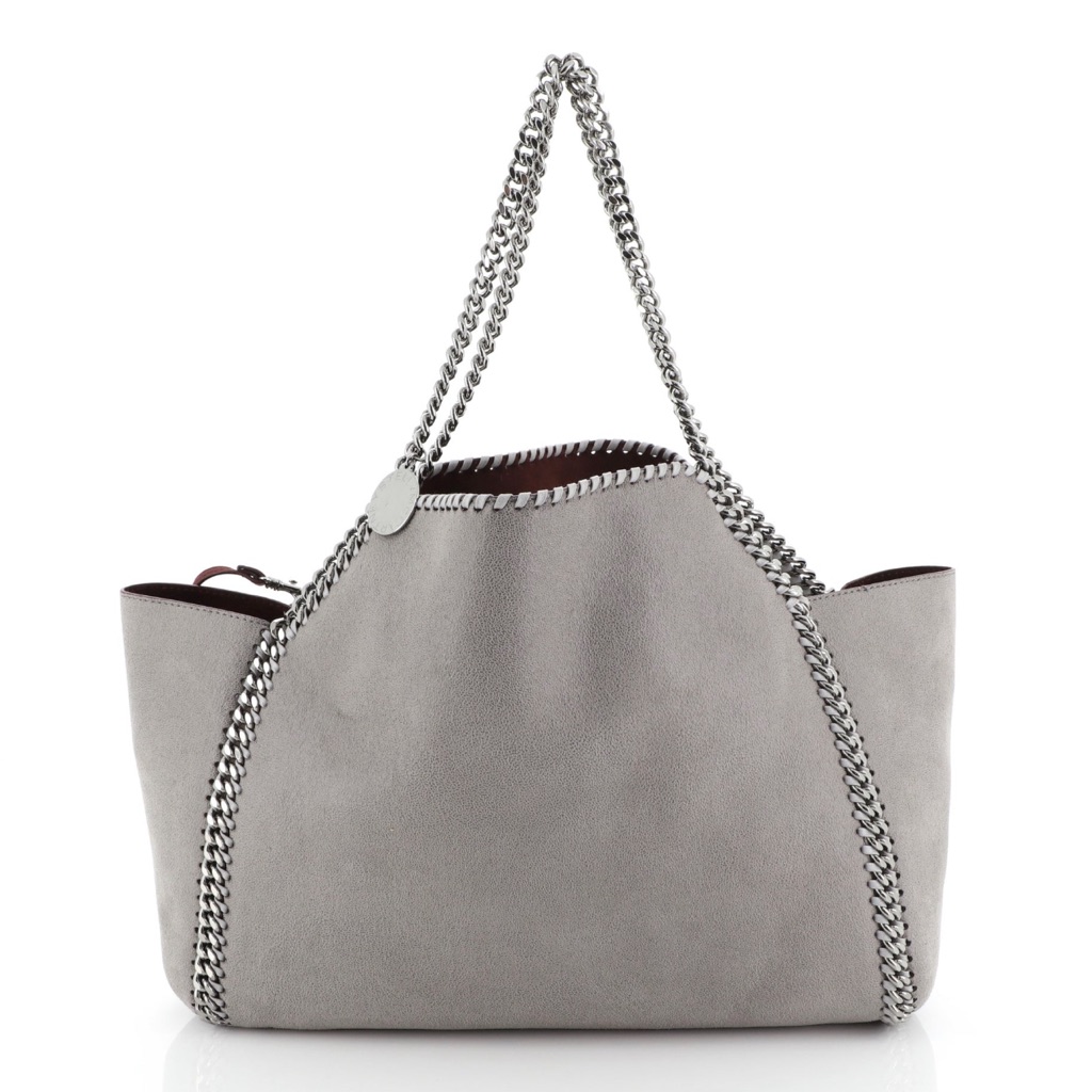 Brand Nwt Stella Mccartney Gray Falabella Reversible Tote Bag